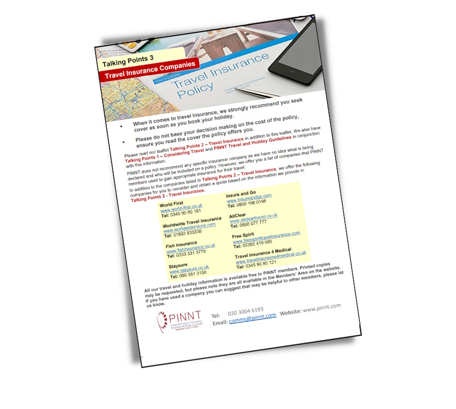 Talking Points 3: Travel Insurance companies