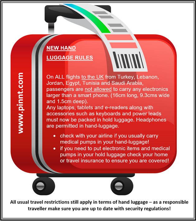 Aircraft cabin luggage ban PINNT